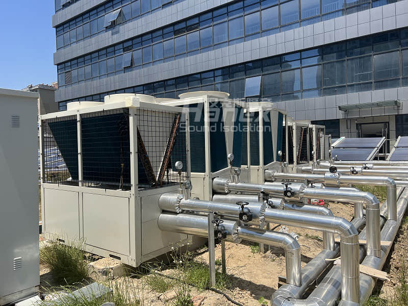 屋面空調風冷熱泵機組噪音大，影響周邊居住環境，該如何解決？